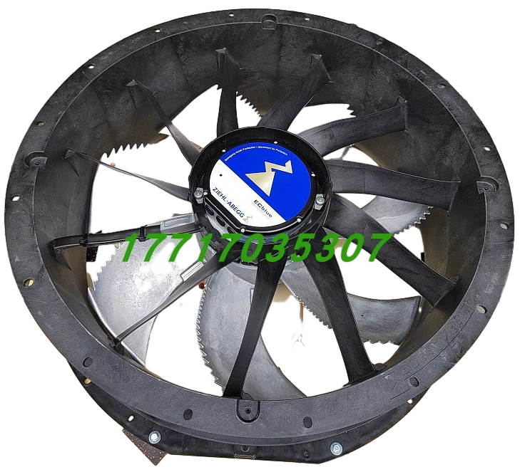 ZIEHL-ABEGG ZN080-ZIQ.GQ.VP73 Axial Fan | 4.0KW Heavy-Duty | 380/480V
