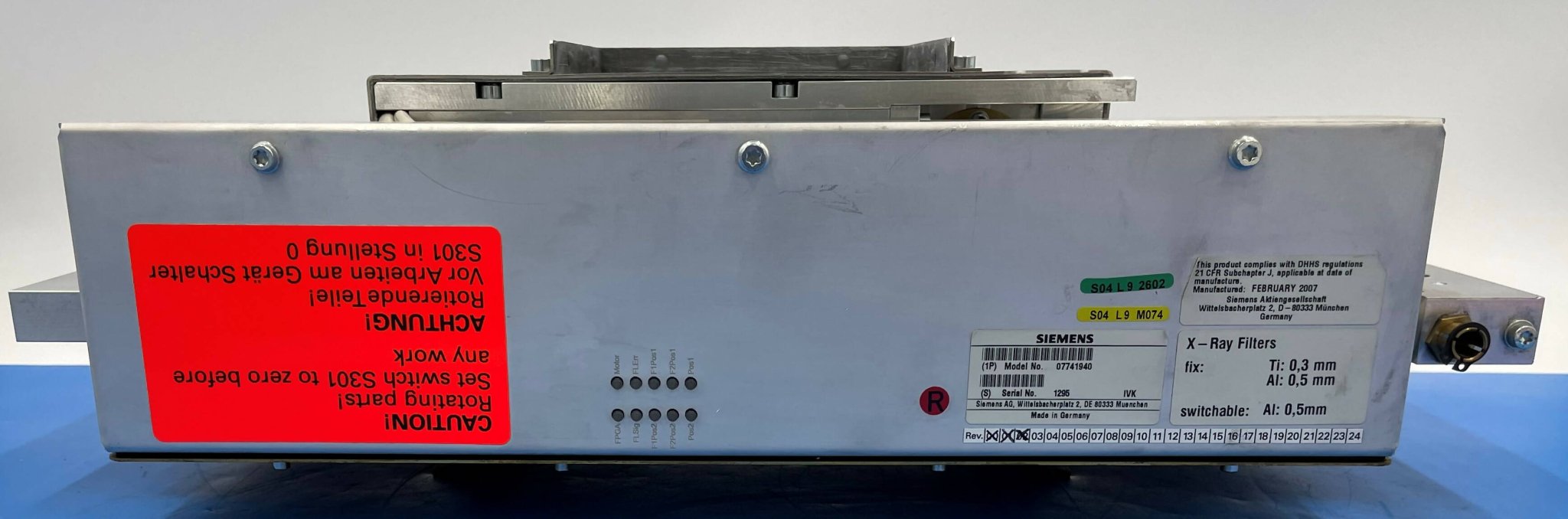 TUBE COLLIMATOR (07741940/7741940 SIEMENS