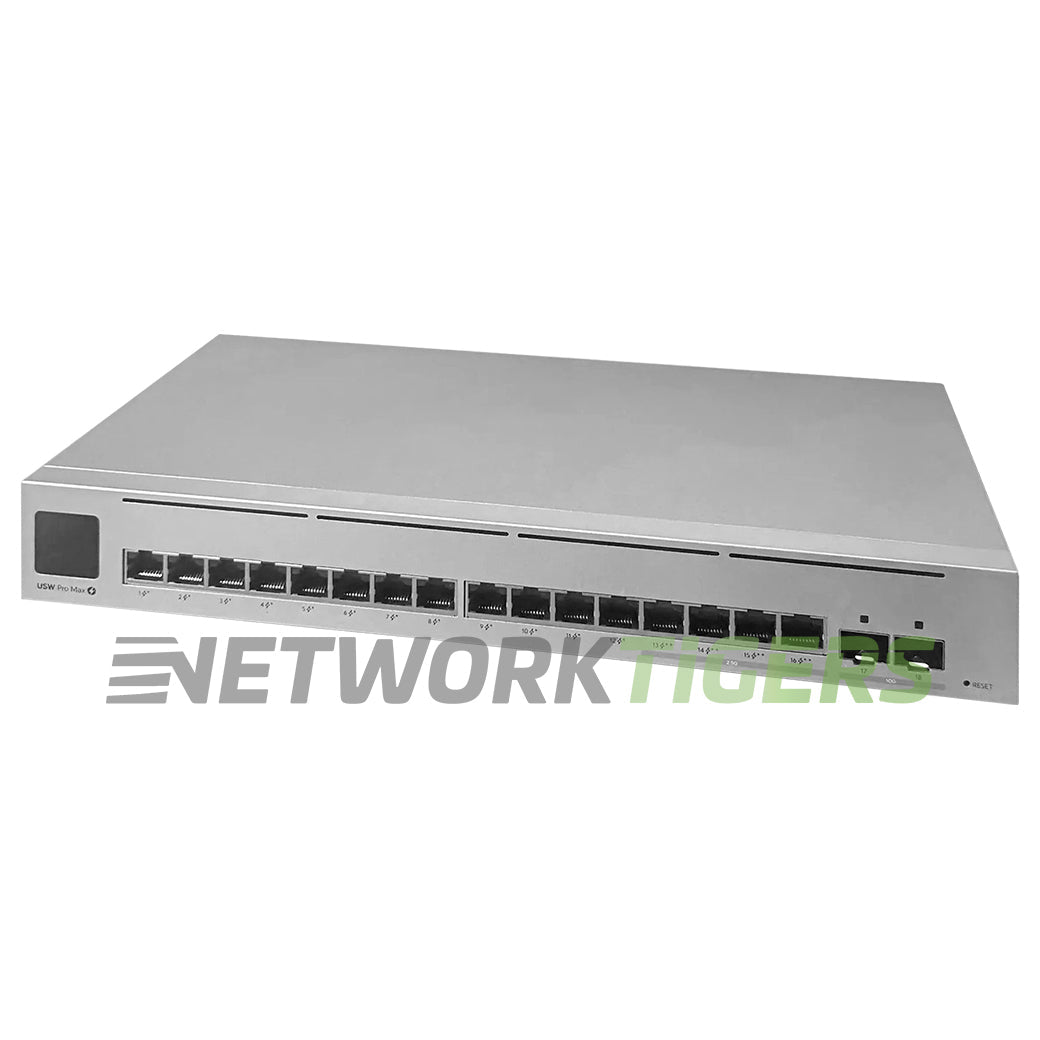 Ubiquiti USW-Pro-Max-16-PoE 12x 1GPoE+ RJ-45 4x 2.5GB PoE++ RJ-45 2x SFP+ Switch