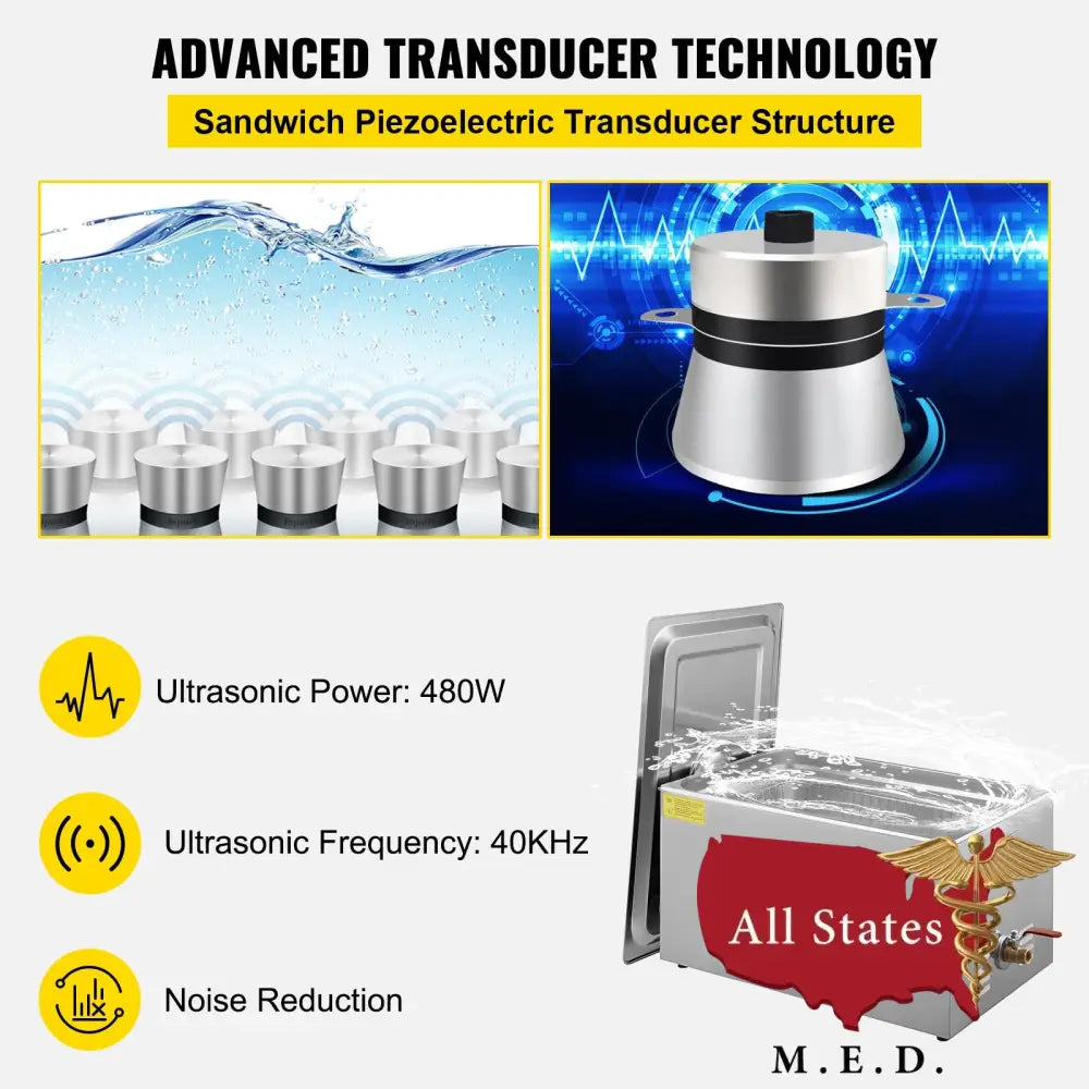 Ultrasonic Cleaner 22 Liter Capacity