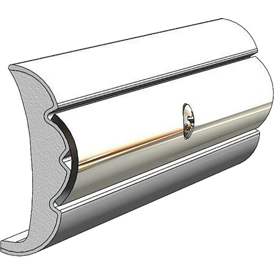 Taco Metals V21-9959WHC50D Rigid Vinyl Flex Core Rub Rail