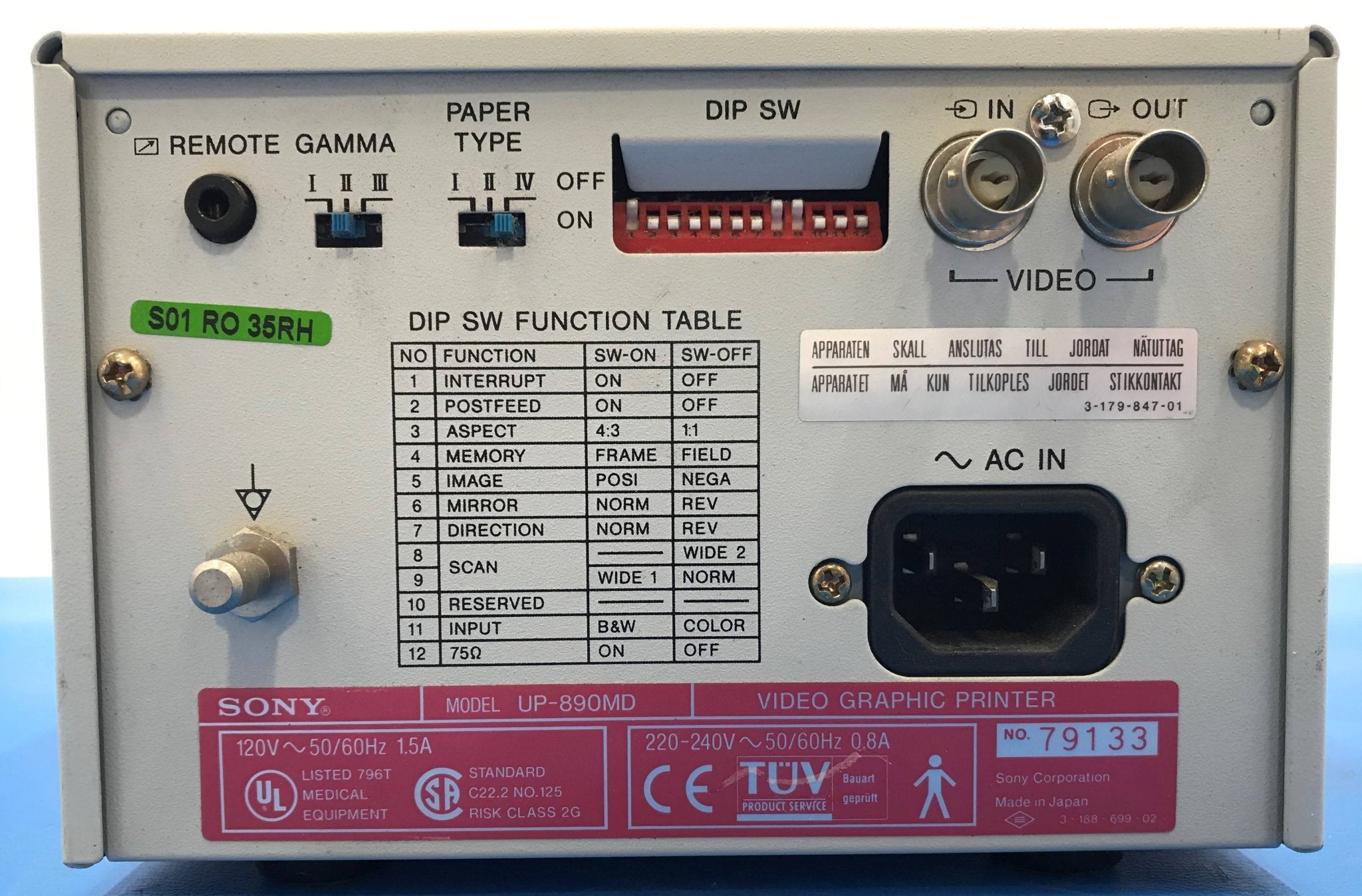 Video Graphic Printer (4830563/UP-890MD Siemens/Sony