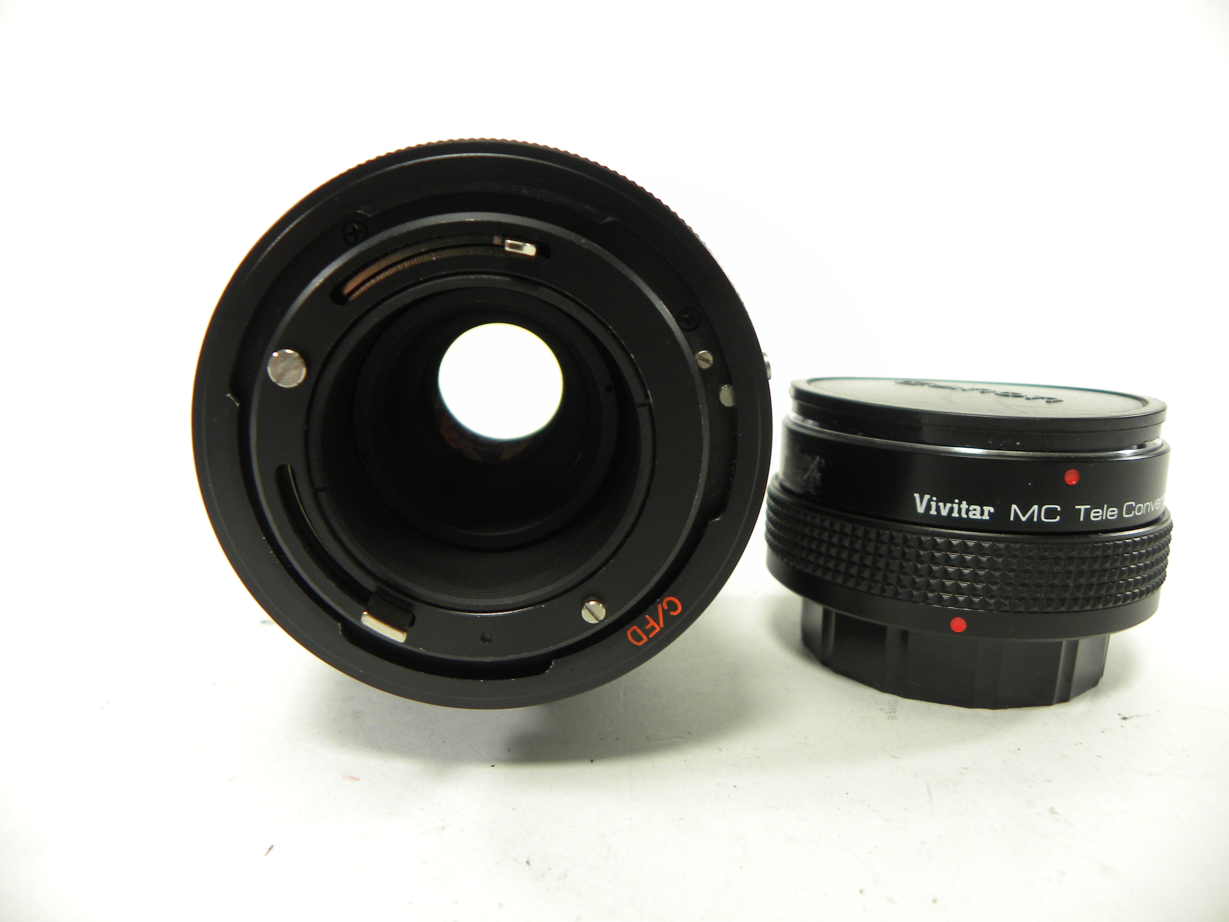 Vivitar MC 28-85mm f3.5-4.5 w/tele converter Canon Adapter
