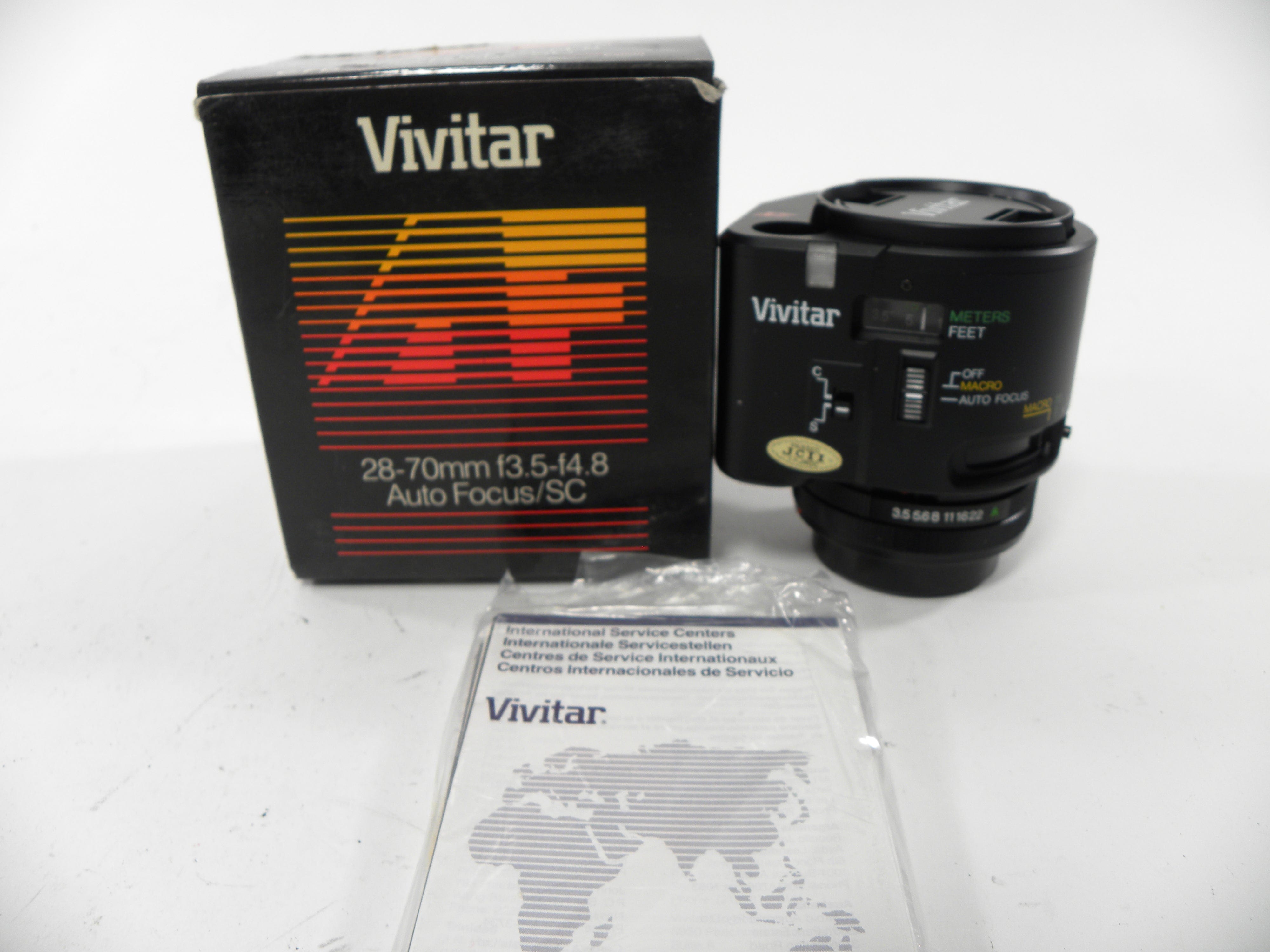 Vivitar MC Auto Zoom 28-70mm f3.5-4.8 Canon FD Mount