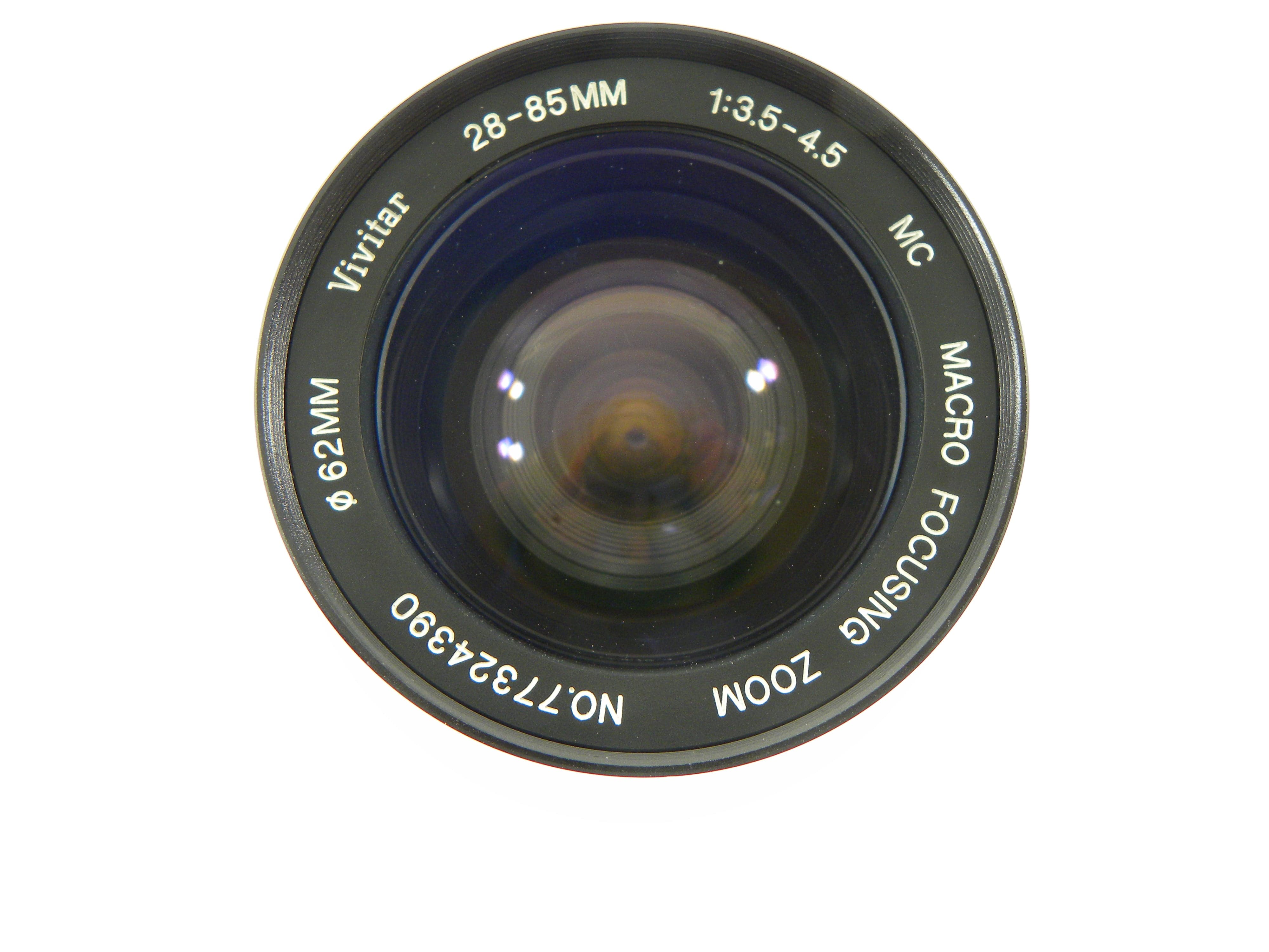 Vivitar MC Macro Focusing Zoom 28-85mm f3.5-4.5 Minolta MD Mount