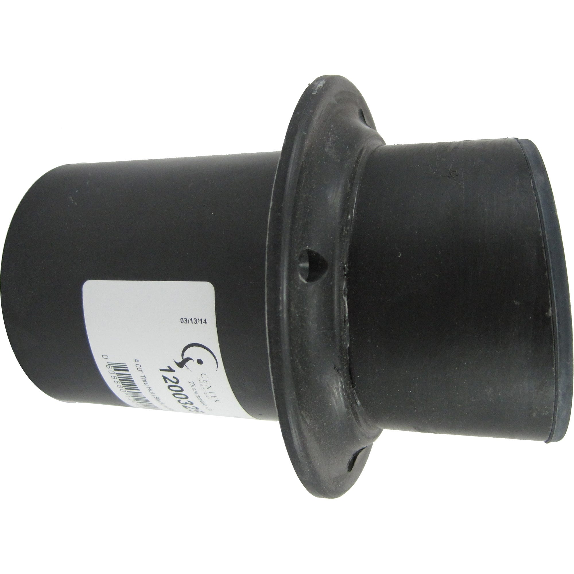 Centek Veratron 1200325 4" Exhaust Thru-Hull, Black w/Flapper