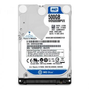 WD5000BPVX-00JC3T0 | Western Digital Blue 500GB 5400RPM SATA 6GB/s 8MB Cache 2.5-inch Hard Drive