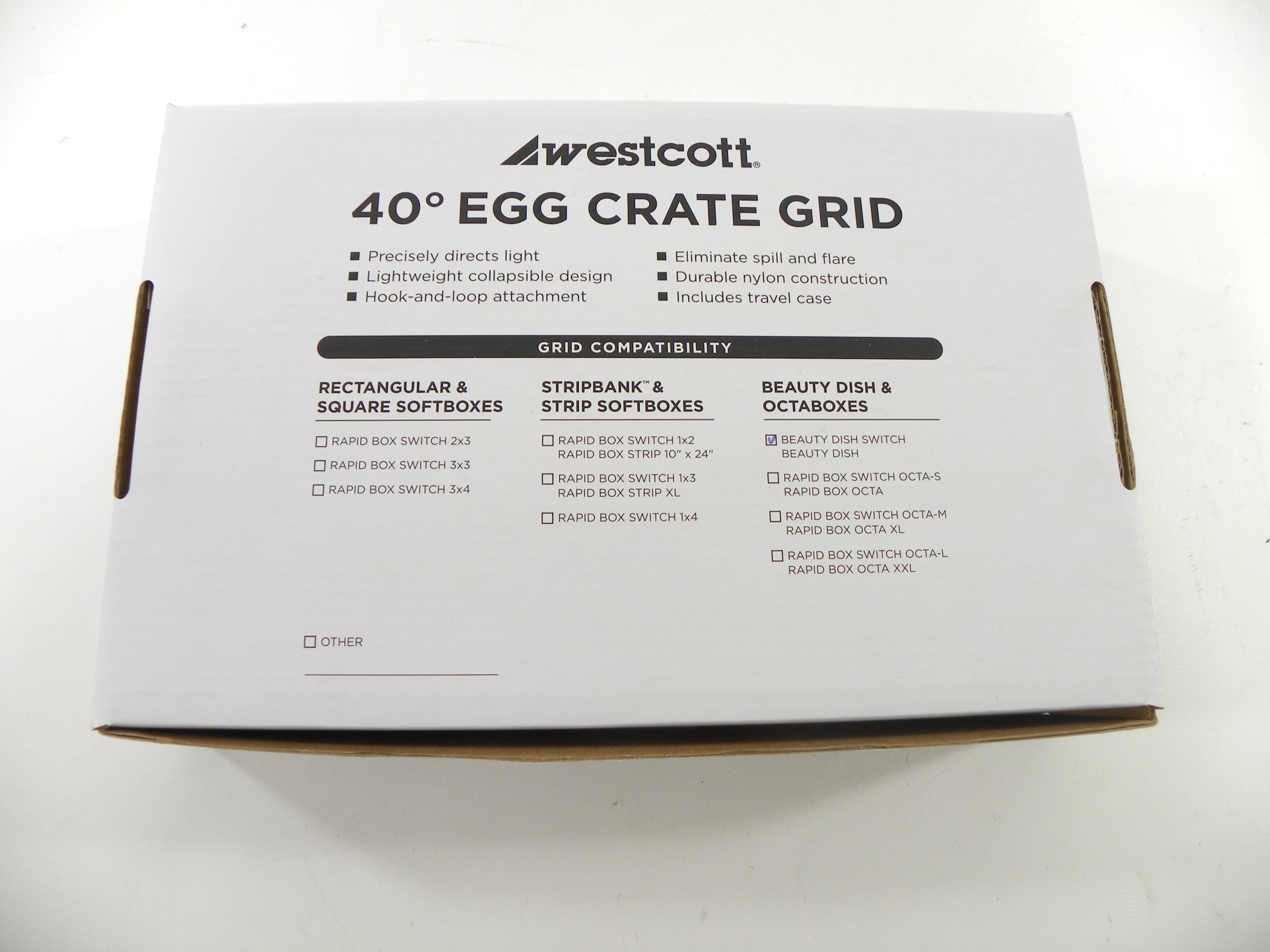 Westcott 40* Egg Crate Grid for Beauty Dish + Beauty Dish Switch