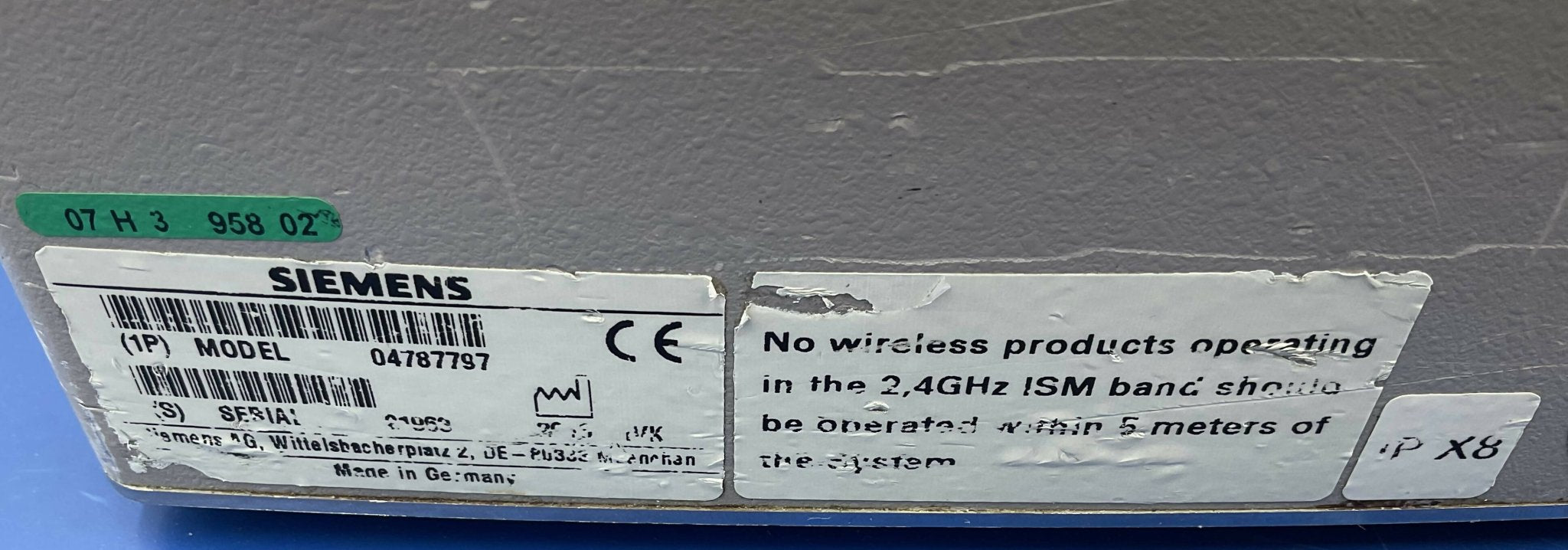 Siemens 4787797 - Wireless X-Ray Footswitch Mono Pedal Label | Alo Tech Solutions
