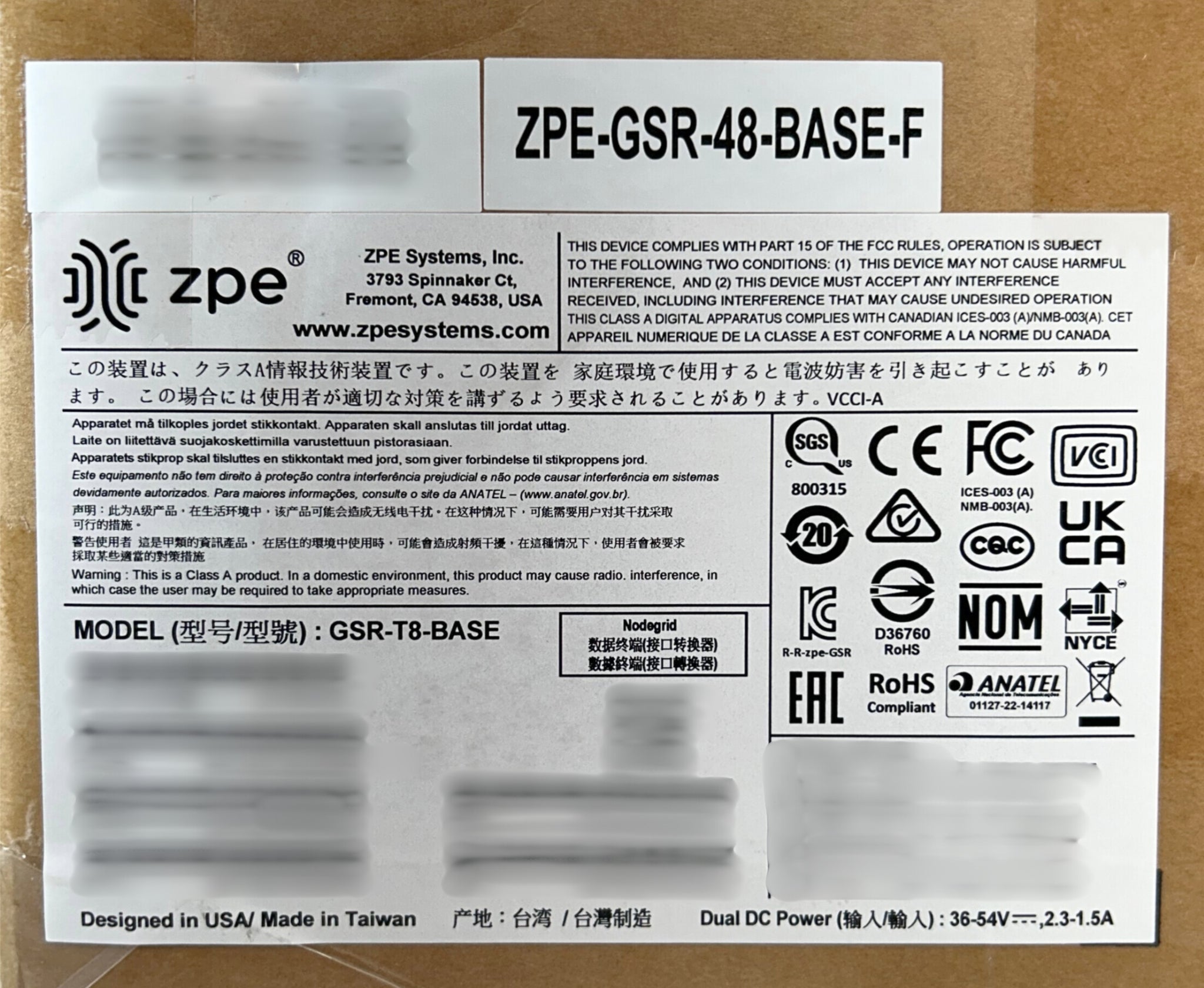 ZPE ZPE-GSR-48-BASE-F ZPE Nodegrid 48-Port Wireless Router WWAN 4G