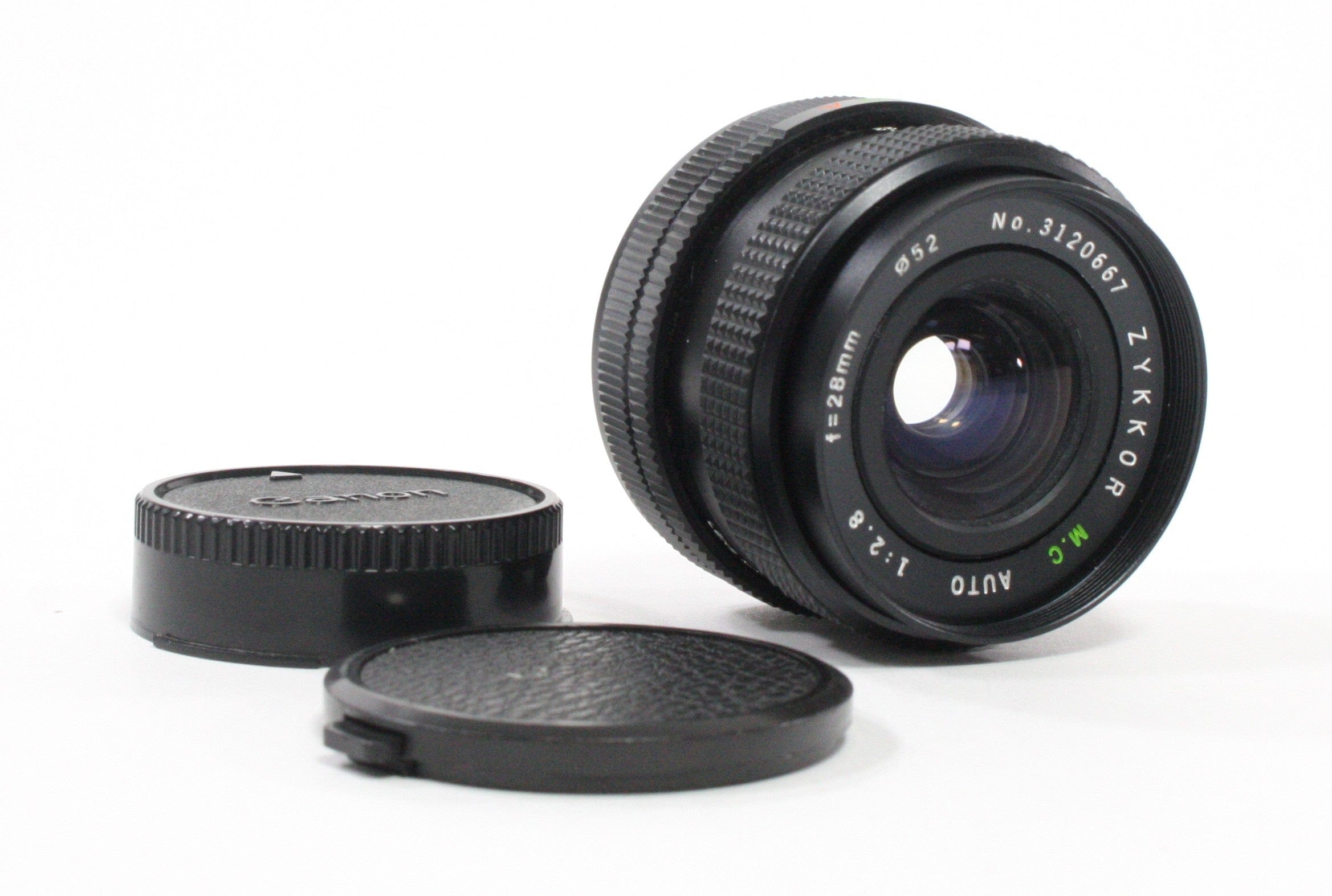 Zykkor 28mm f/2-8 Auto M.C. Lens for Canon FD Mount