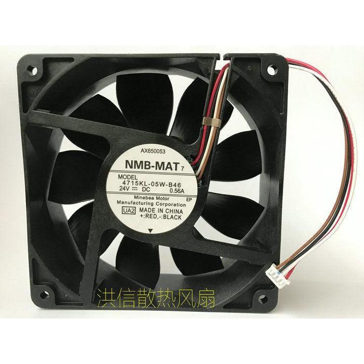 1 PCS NMB Fan 4715KL-05W-B46 DC 24V 0.56A 12038 12CM 4 Pin - AloinfoUSA