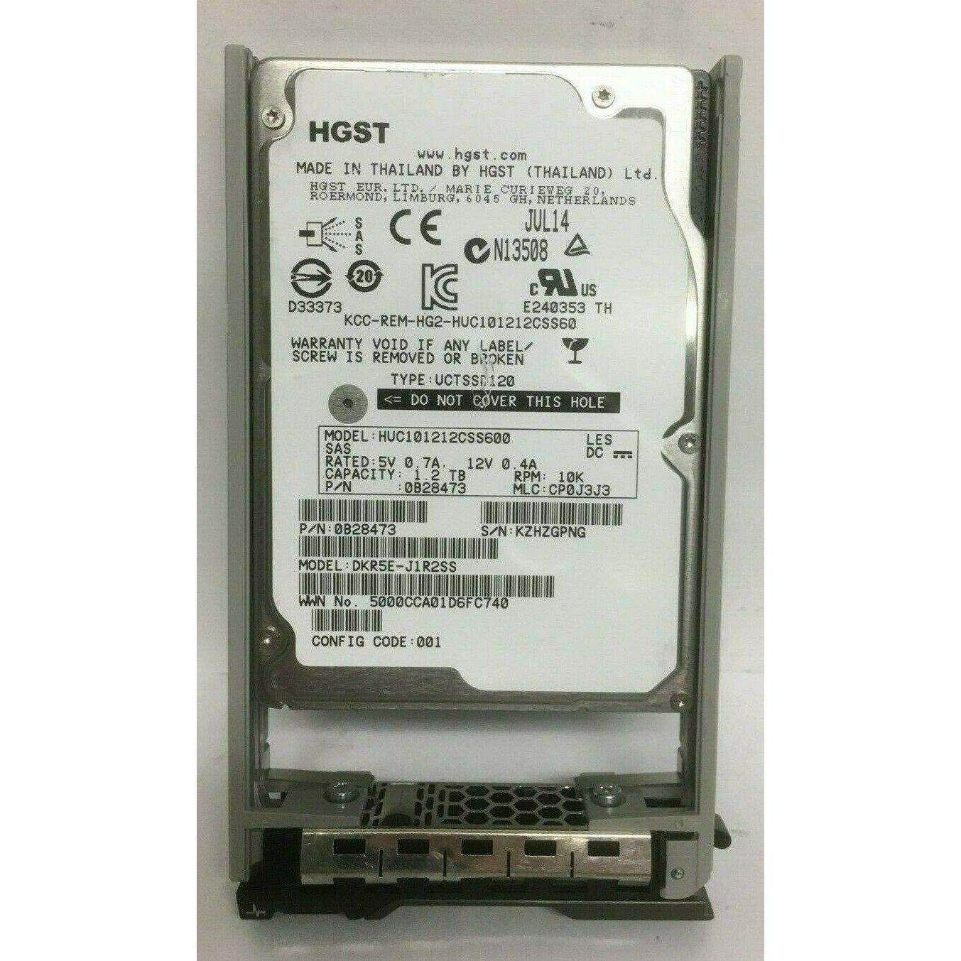1.2TB 10K SAS 2.5" SAS 12G HARD DRIVE Fits DELL SERVER  R630 R710 R720 - AloinfoUSA