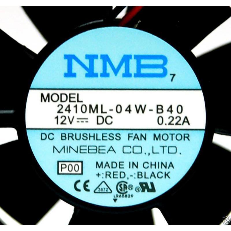1pc NMB DC Fan 2410ML-04W-B40 6x6x2.5cm 12V 0.22A 4550rpm 19.4cfm 31dBA Cooler - AloinfoUSA