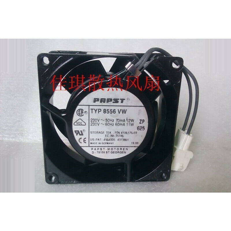 1pcs  EBMPAPST TYP 8556 VW 8CM 8038 220V 11W / 12W AC fan - AloinfoUSA