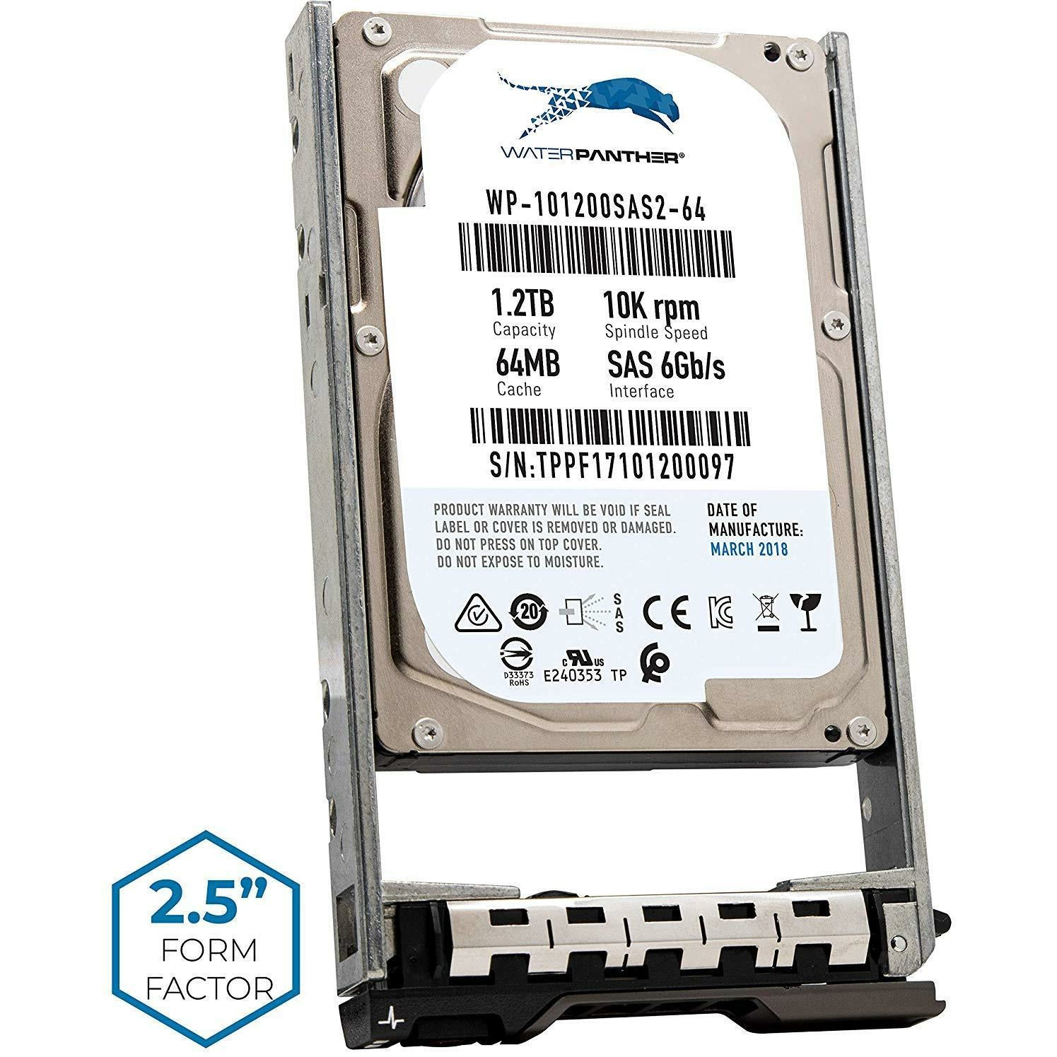 2.4TB 10K SAS 12G 2.5" 256MB Cache HDD for Dell PowerEdge Servers | Enterprise Hard Drive in G13 Tray | Compatible with PE Rack Tower Blades 400-AUQX 400-AVBX W9MNK 0W9MNK - AloinfoUSA