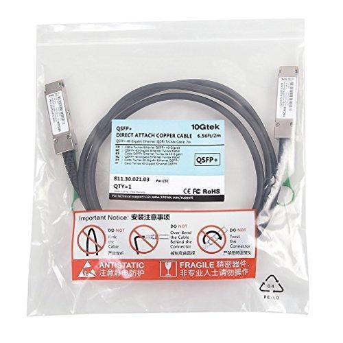 40G QSFP+ DAC Cable - 40GBASE-CR4 Passive Direct Attach Copper Twinax QSFP Cable for HPE JG328A Devices, 5m - AloinfoUSA