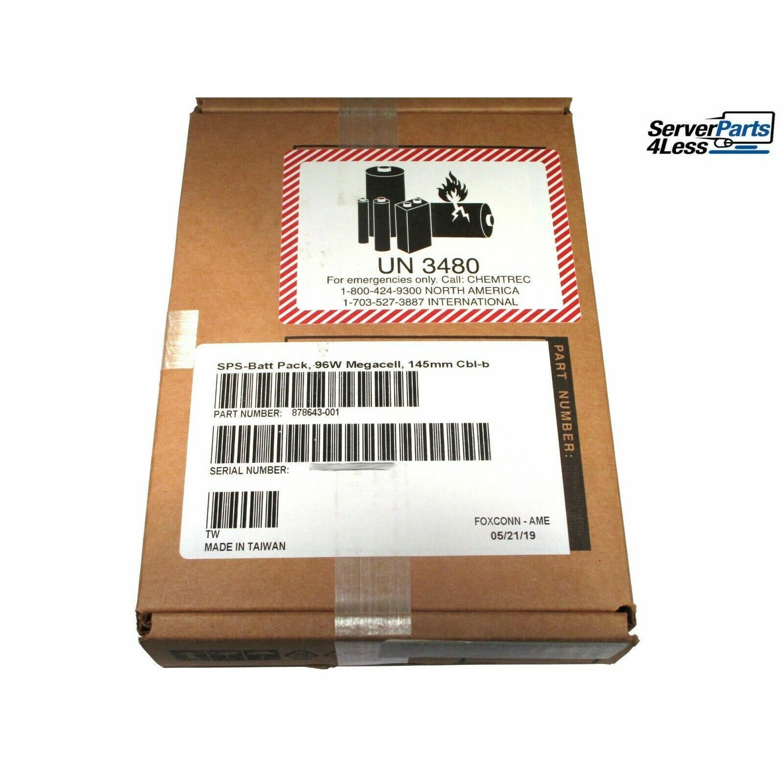 878643-001 HPE 96W Smart Storage Battery Module 875241-B21 871264-001 Bateria - AloinfoUSA