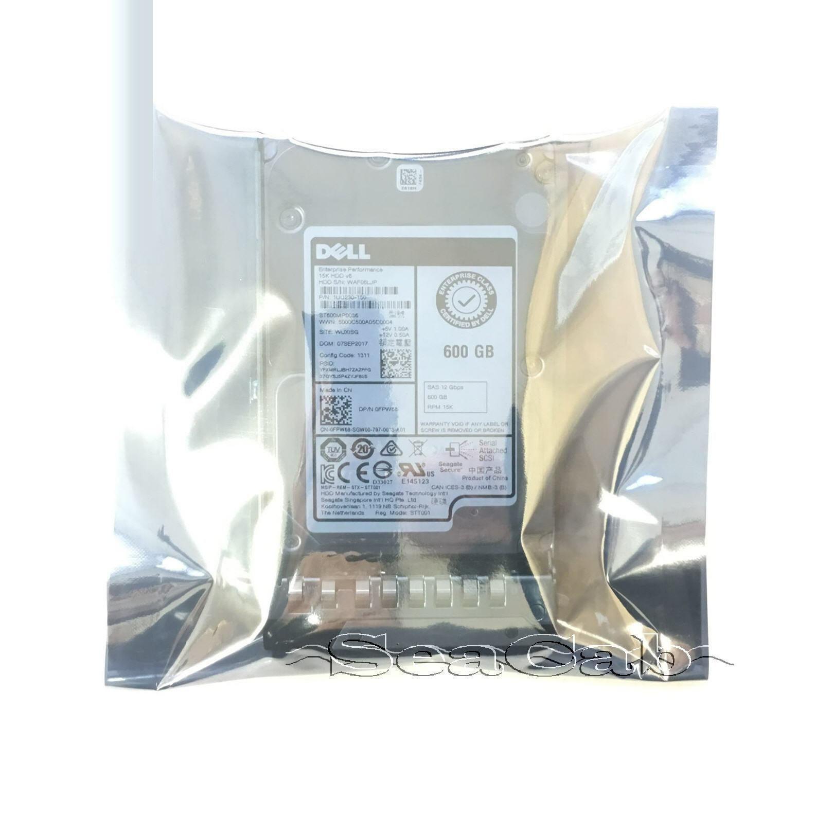 Dell 600GB 15K 2.5 12Gbps SAS Hard Drive 14th Gen PE R440 R540 R6415 R7415 R7425 - AloinfoUSA