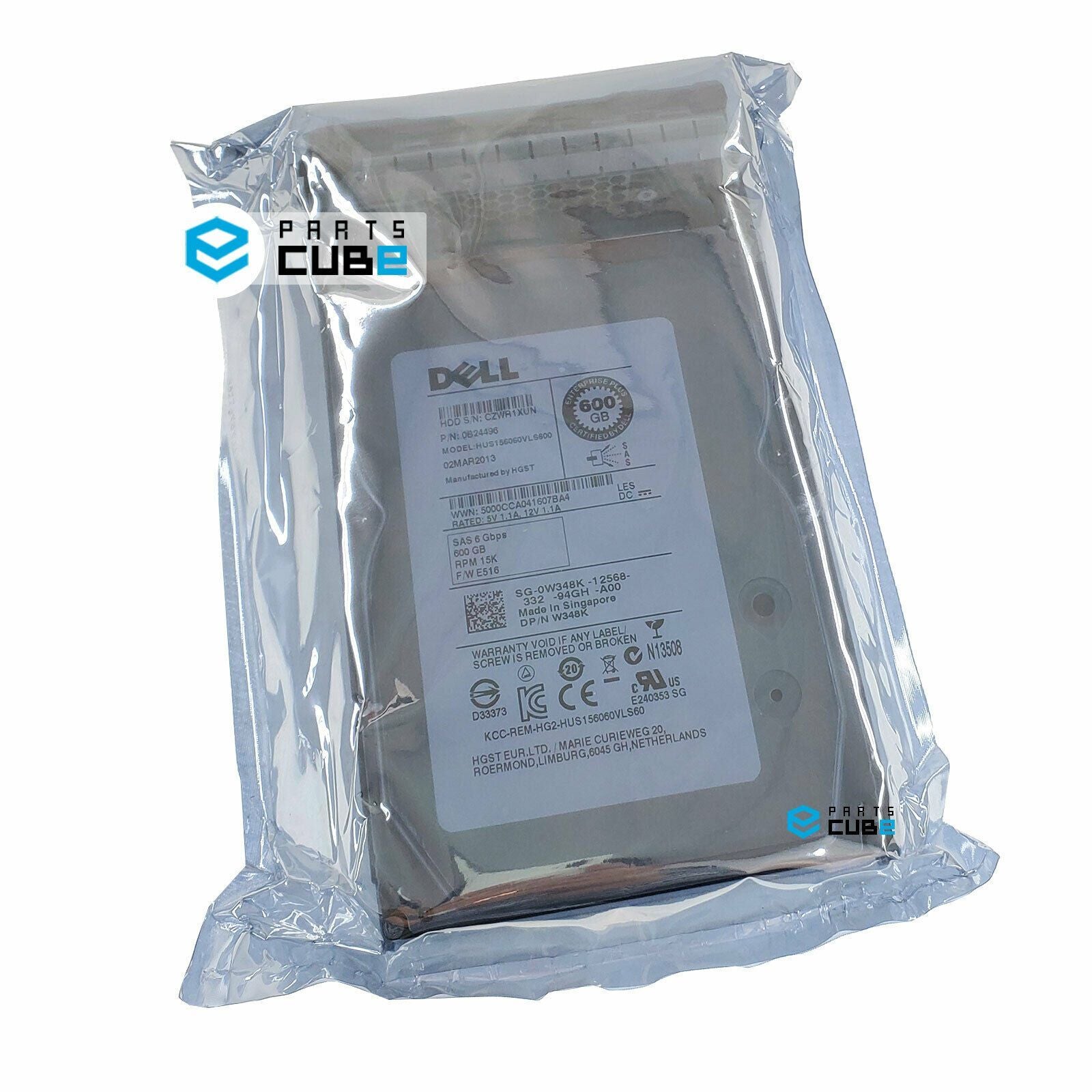 Dell 600GB 15K 3.5" SAS 6 Gbps Hard Drive HUH156060VLS600 HGST 0B24496 w Tray 5704327896883 - AloinfoUSA