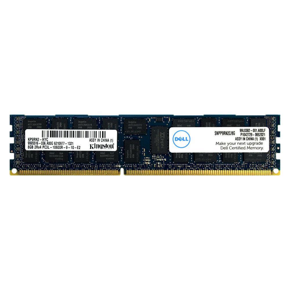 DELL A6996808 SNPP9RN2C/8G 8GB 2Rx4 DDR3 PC3L-10600R 1.35V REG SERVER MEMORY RAM - AloinfoUSA