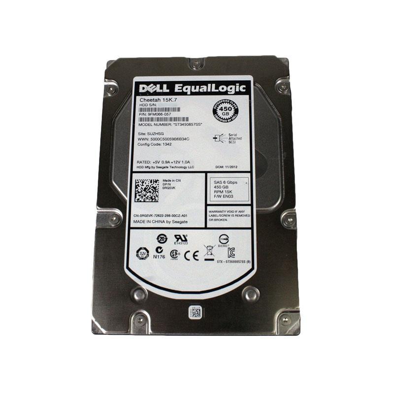 Dell Equallogic 450GB 15K SAS 3.5" 0RG5VK RG5VK PS6000 PS4000 PS5000 PS6010 - AloinfoUSA