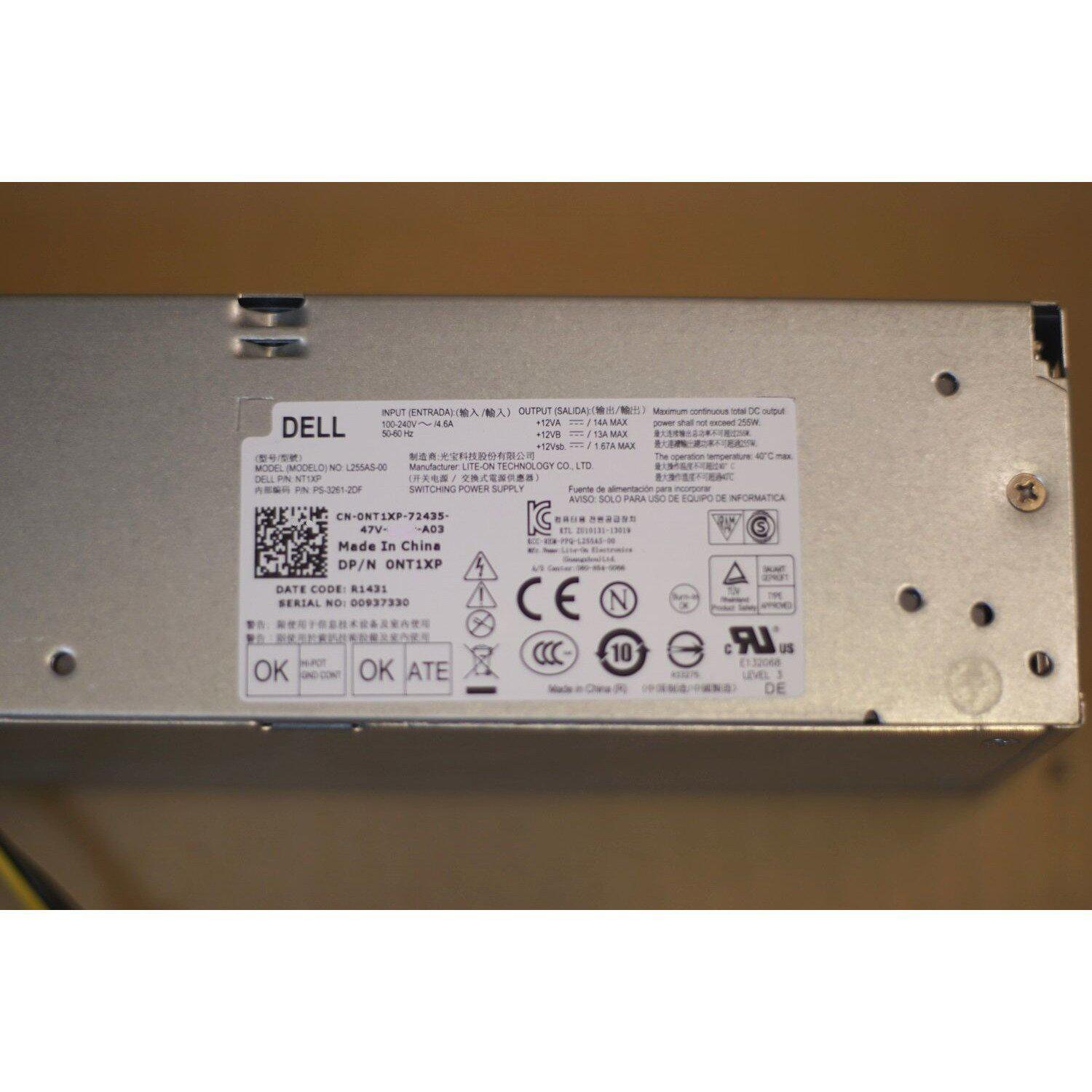 Dell OptiPlex 3020 7020 9020 Precision T1700 SFF 255W 0NT1XP NT1XP Power Supply - AloinfoUSA
