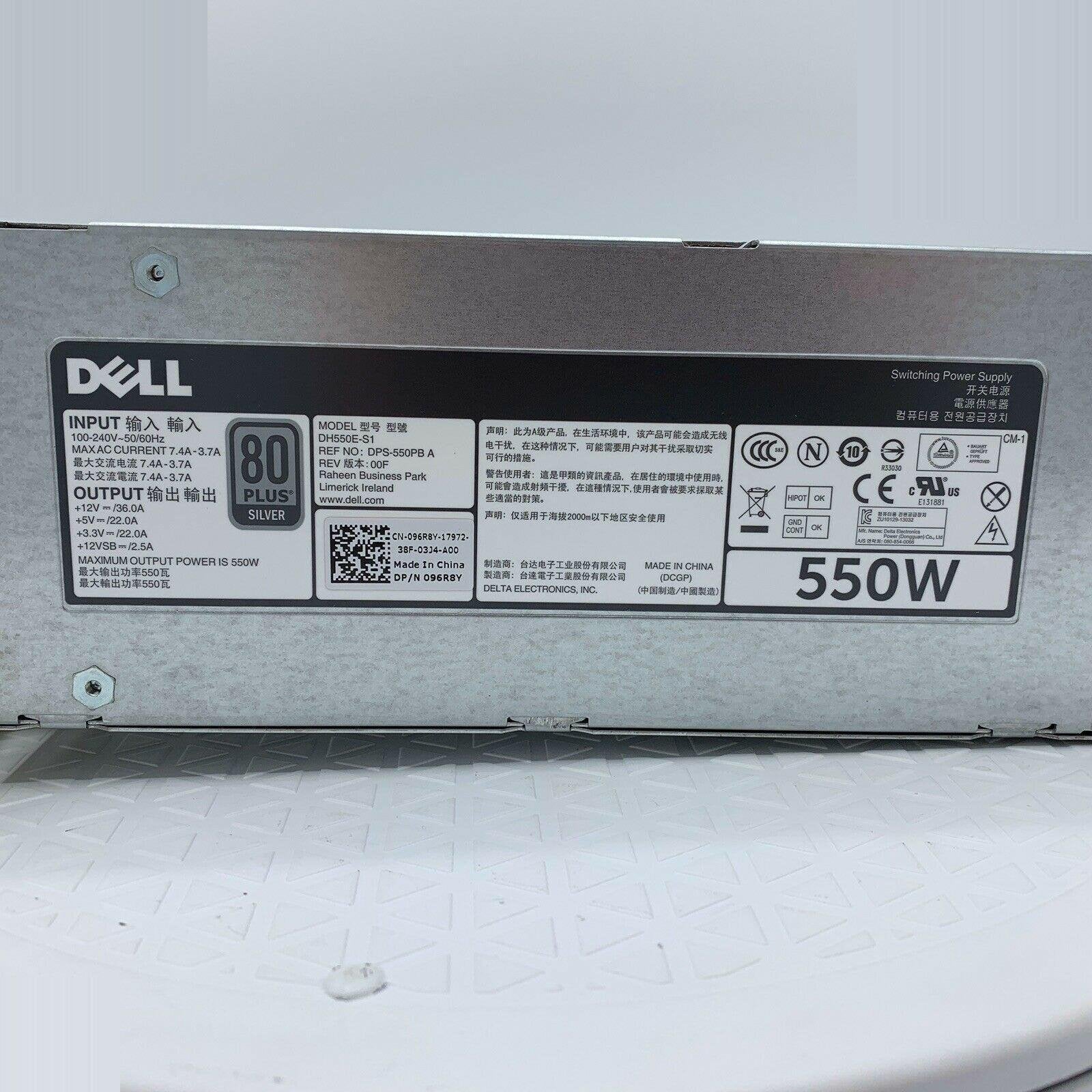 Dell PowerEdge T420 R520 550W Server Power Supply with Cables DH550E-S1 096R8Y - AloinfoUSA