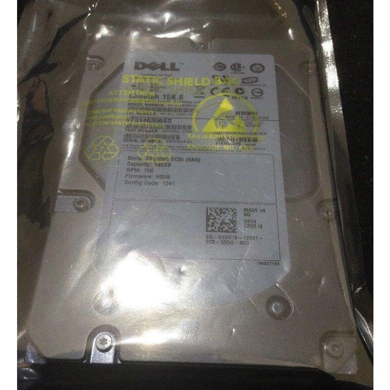 DELL XX518 0XX518 SEAGATE ST3146356SS 9CE066-050 146GB 15K 3.5" SAS SERVER HDD - AloinfoUSA