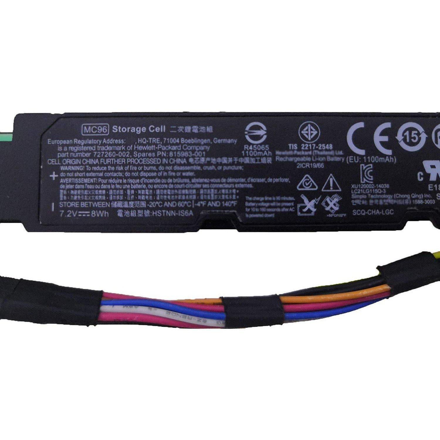 Dentsing p-440ar Compatible Laptop Battery with HP MC96 (7.2V 8Wh 1100mAh) 750450-001 786761-001 815983-001 Smart Array P440AR P840AR Series Notebook HSTNN-IS6A HQ-TRE 71004 - AloinfoUSA