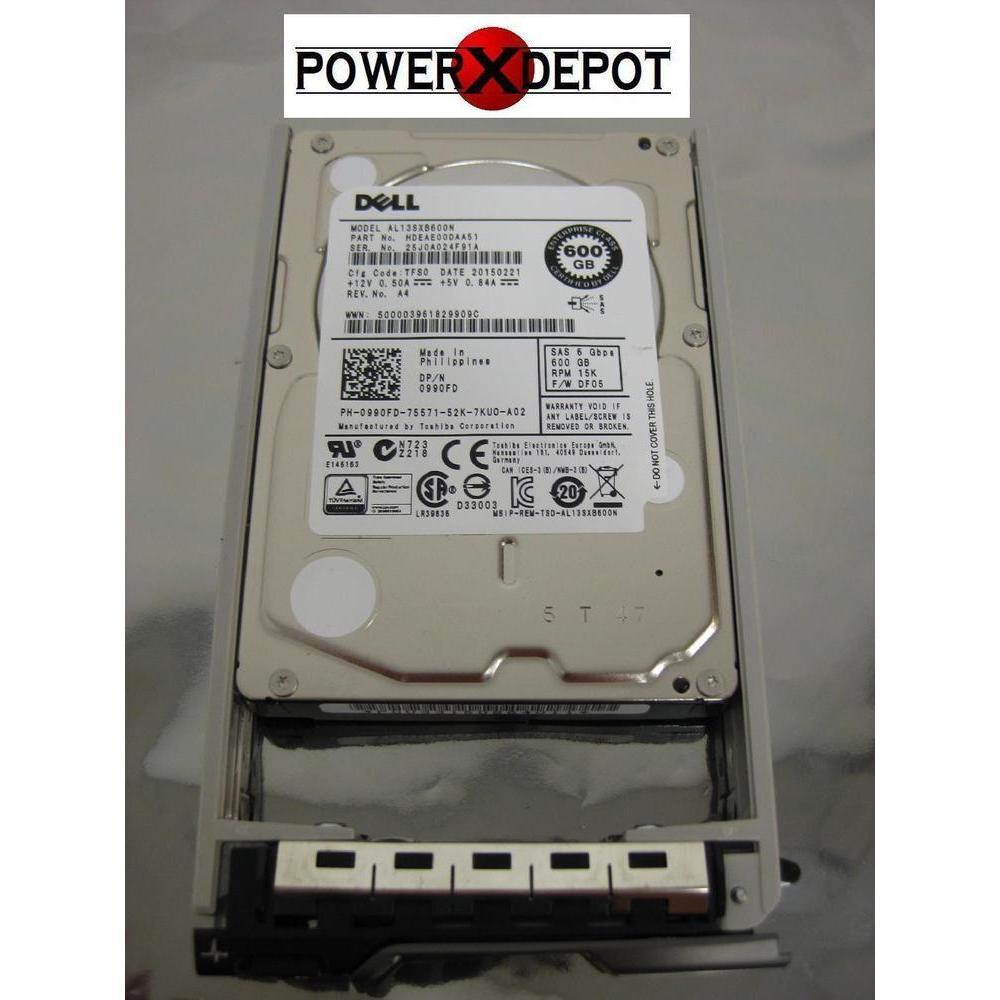 Disco DELL TOSHIBA 600GB 15K SAS HD 6Gb/s 2.5" 990FD Tray R630 R730 MD1420 - AloinfoUSA