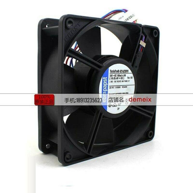 Ebm papst 4214/2HPU 12038 24V 0.19A 4.6W 4-wire waterproof cooling fan - AloinfoUSA