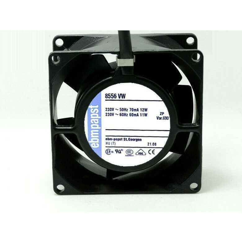 Ebmpapst TYP8556VW 230V 12/11W 80*80*38MM 2 line double ball full metal fan - AloinfoUSA