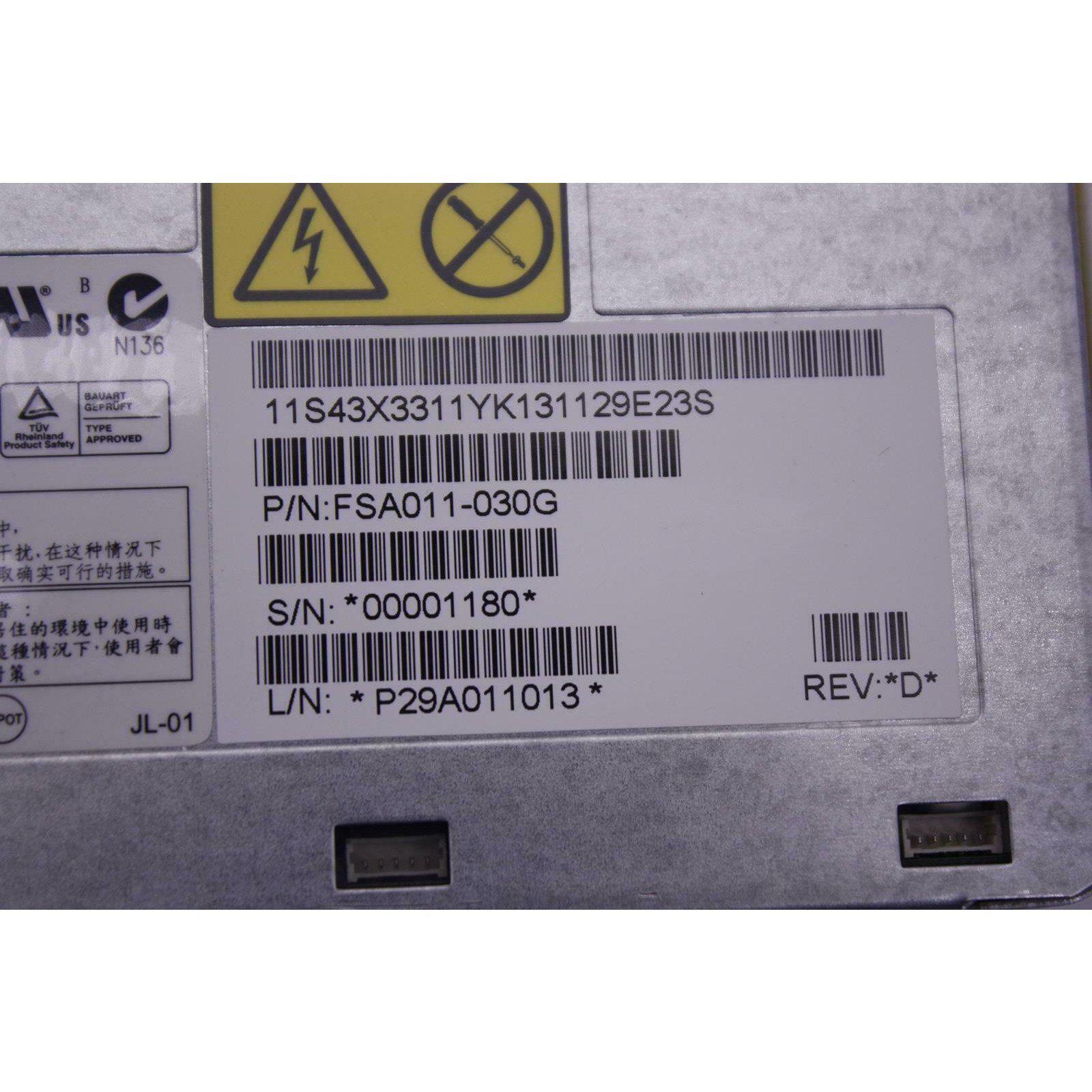 FSA011-030G IBM X3650 M4 550W 80 Plus Platinum Power Supply - AloinfoUSA