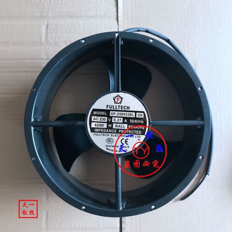 FULLTECH  Fan  UF-258923BL-CH  AC 230V 0.27A  25489 25CM 2 WIRE UF258923BLCh - AloinfoUSA