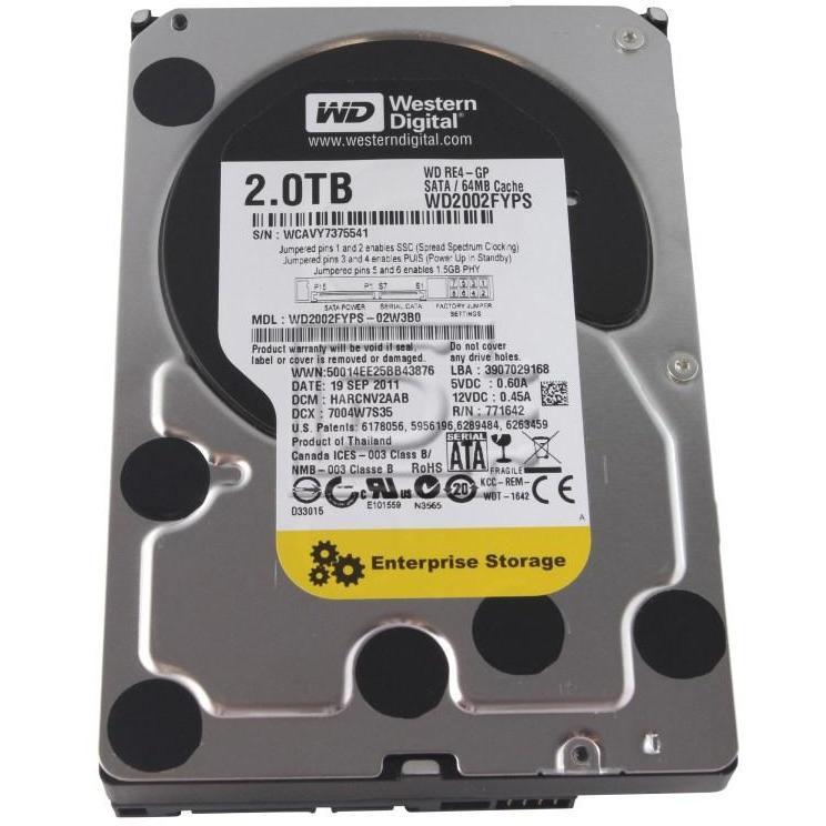 HD 2TB SATA 5.4k RPM LFF 3.5" 3G WD2002FYPS - AloinfoUSA