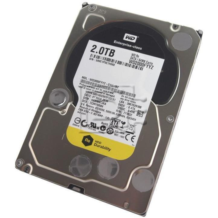HD 2TB SATA 7.2k RPM LFF 3.5" 6G WD2000FYYZ - AloinfoUSA