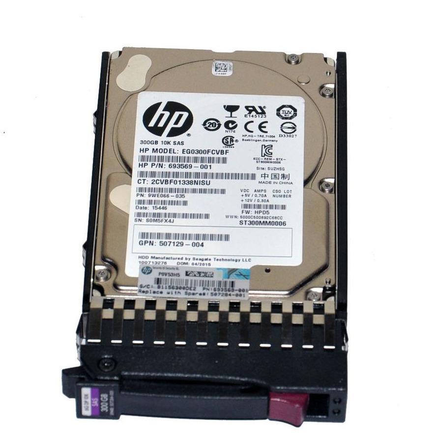 HD 300GB SAS 10k RPM 2.5" 6G SC para HP 619286-001 - AloinfoUSA