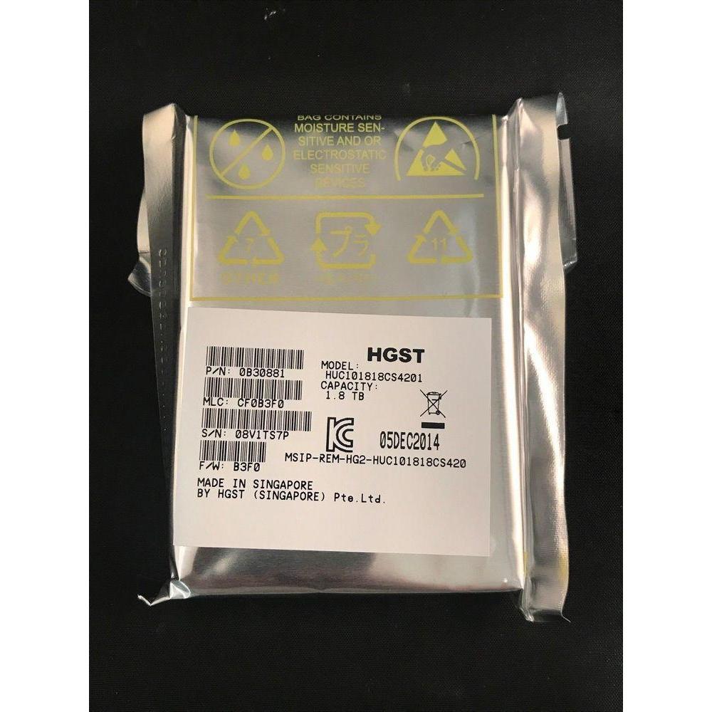 HGST 1.8TB HUC101818CS4201 2.5“SAS 12Gb/s  512e, 4Kn 10K Hard Drive - AloinfoUSA