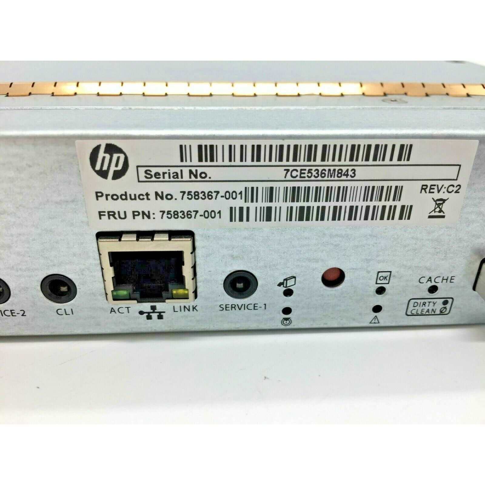 HP 758367-001 HPE HP 1GB iSCSI MSA 1040 Controller - AloinfoUSA