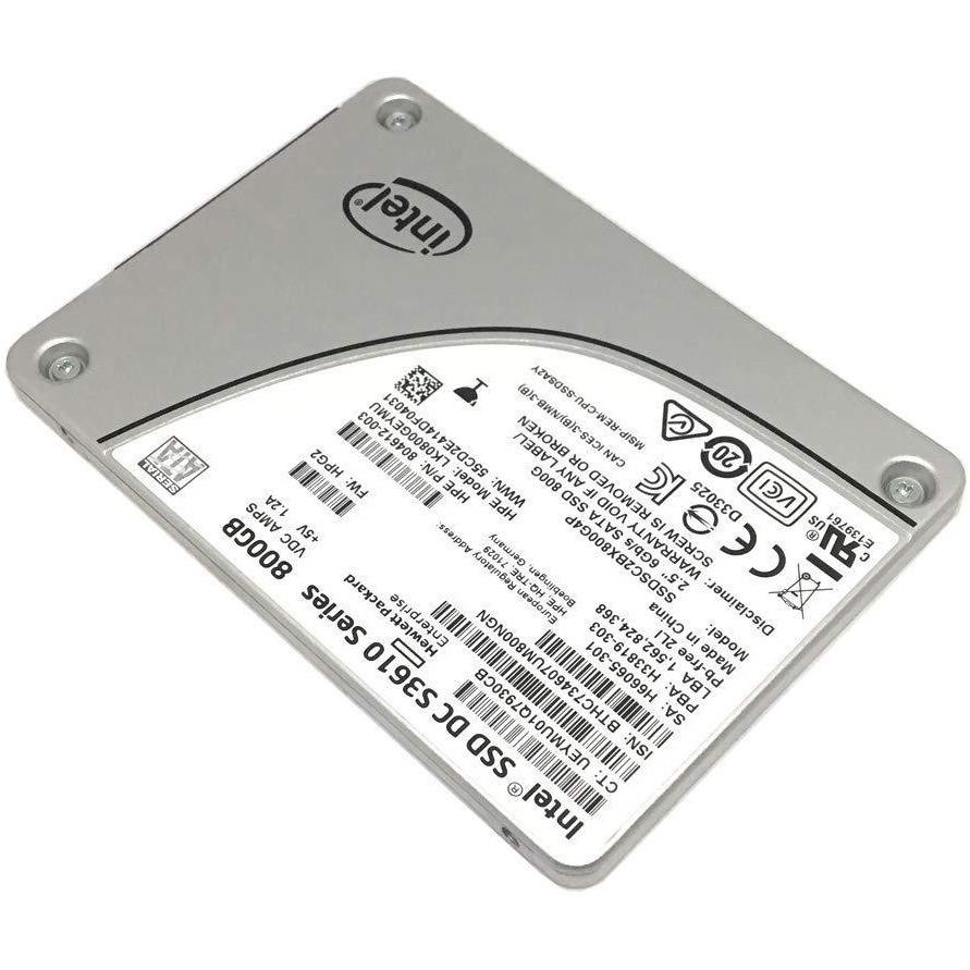 HP 804612-003 Intel DC S3610 Series 800GB 2.5-inch 7mm SATA III MLC (6.0Gb/s) Internal Solid State Drive (SSD) SSDSC2BX800G4P - AloinfoUSA