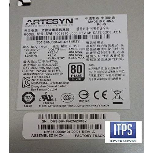 HP 814665-001 HPE MSA 2040 595 WATT Power Supply - AloinfoUSA