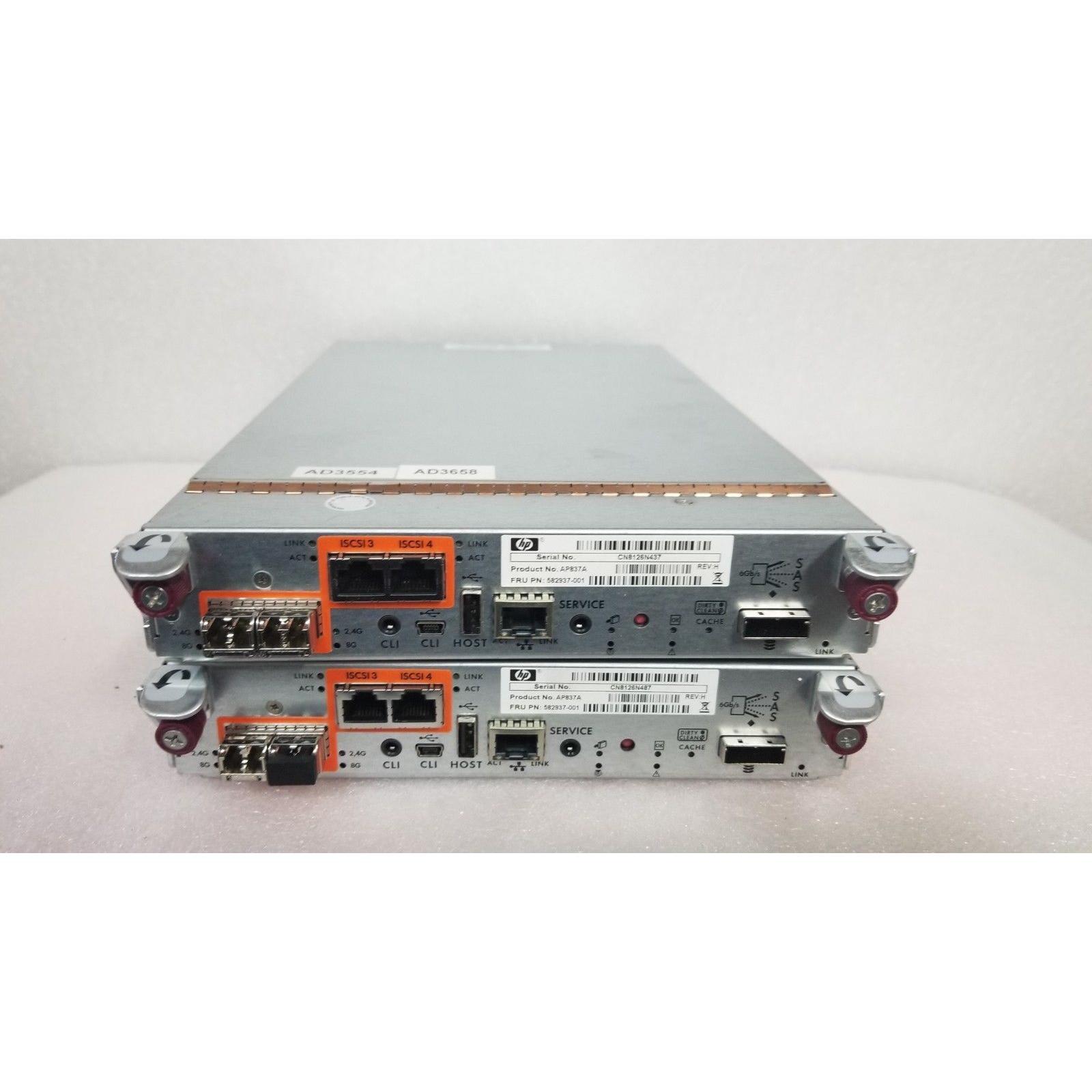 HP P2000 G3 FC/iSCSI MSA SAN Controller AP837A 582937-001 884962204368 - AloinfoUSA