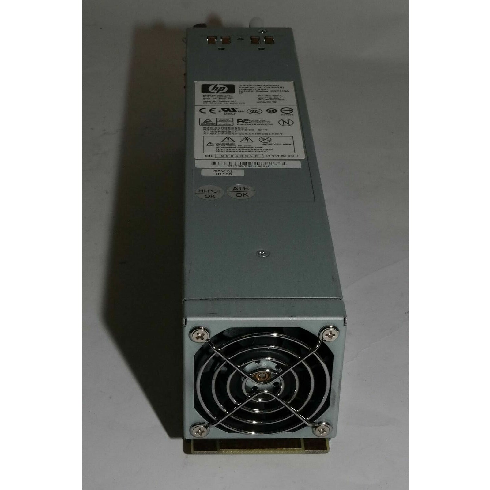 HP POWER SUPPLY 339596-601 PS-3381-1C2 EVA 6400 EVA 8400 ESP113A 489883-001 400W - AloinfoUSA