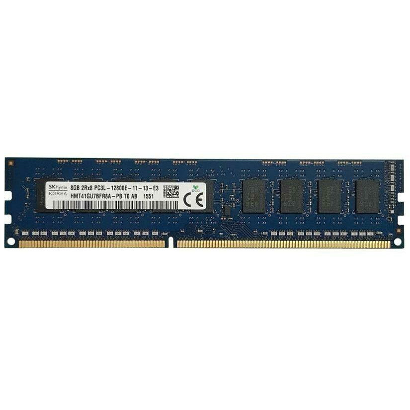 Hynix HMT41GU7BFR8A-PB 8GB DDR3-1600 PC3L 12800E ECC Unbuffered DIMM - AloinfoUSA