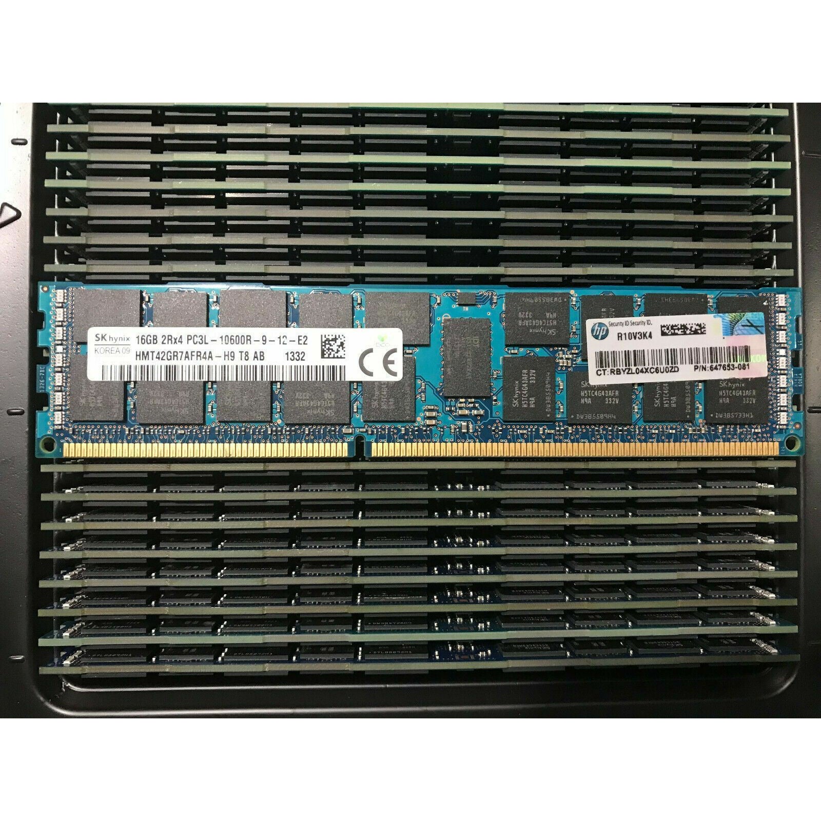 Hynix/HP 16GB 2RX4 PC3L-10600R ECC Reg Server RAM HMT42GR7MFR4A-H9 647653-081  849171009067 - AloinfoUSA
