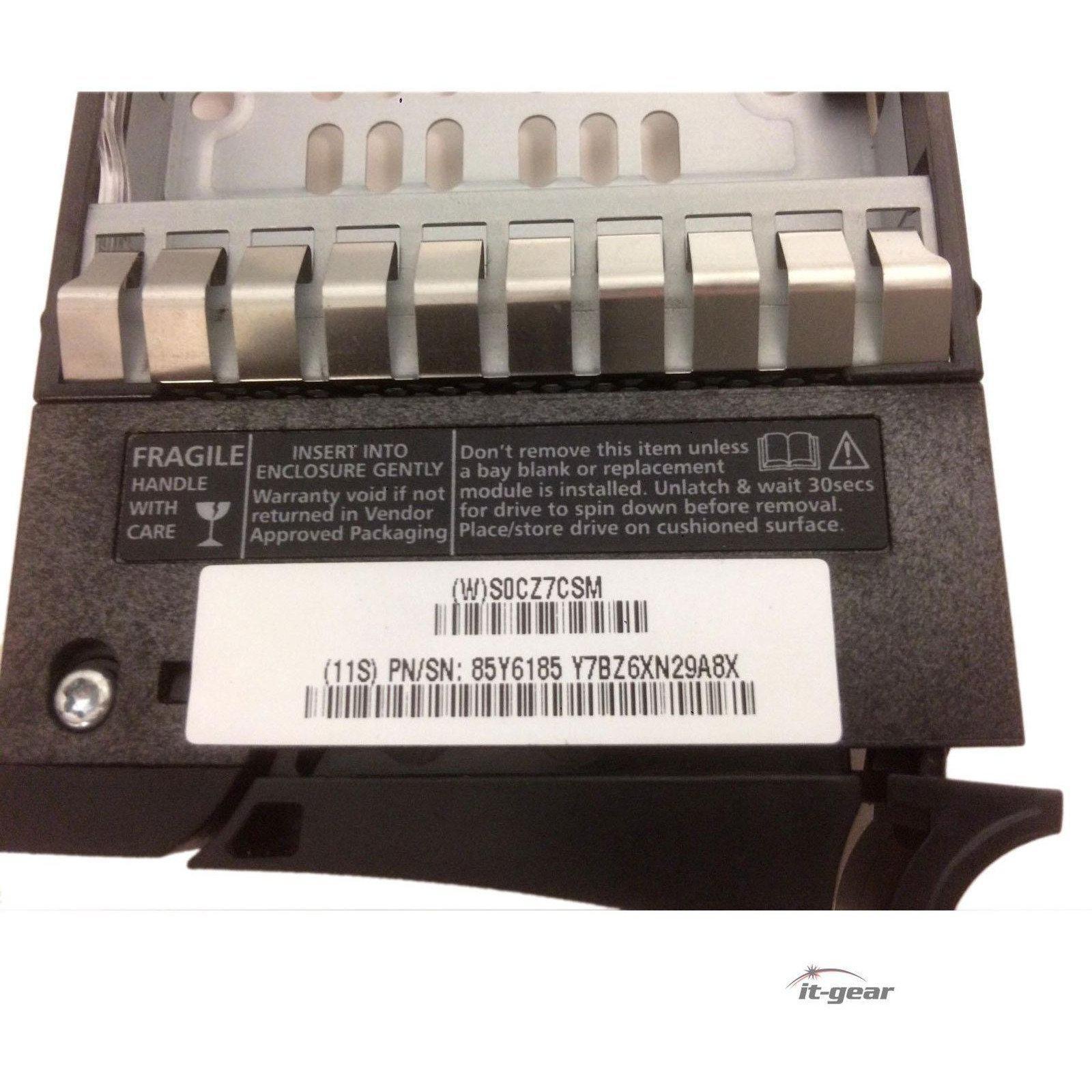 IBM 85Y6185 V7000 300GB 2.5'' 15K 6GB SAS HDD Hard Drive w/Tray 3253-2076 658759207487 - AloinfoUSA