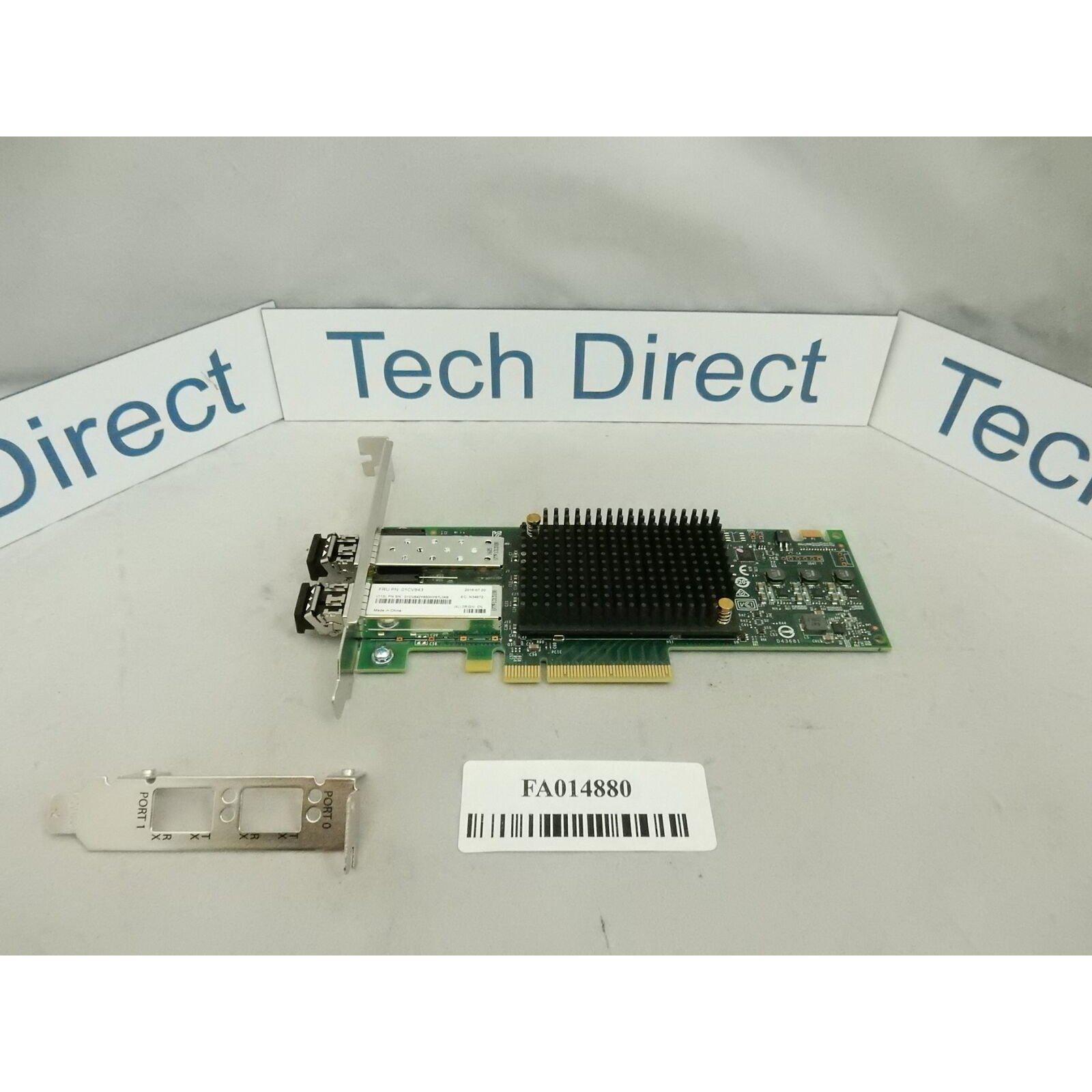 Lenovo Emulex 16GB FC Dual Port Host Bus Adapter ZZ 01CV840 - AloinfoUSA