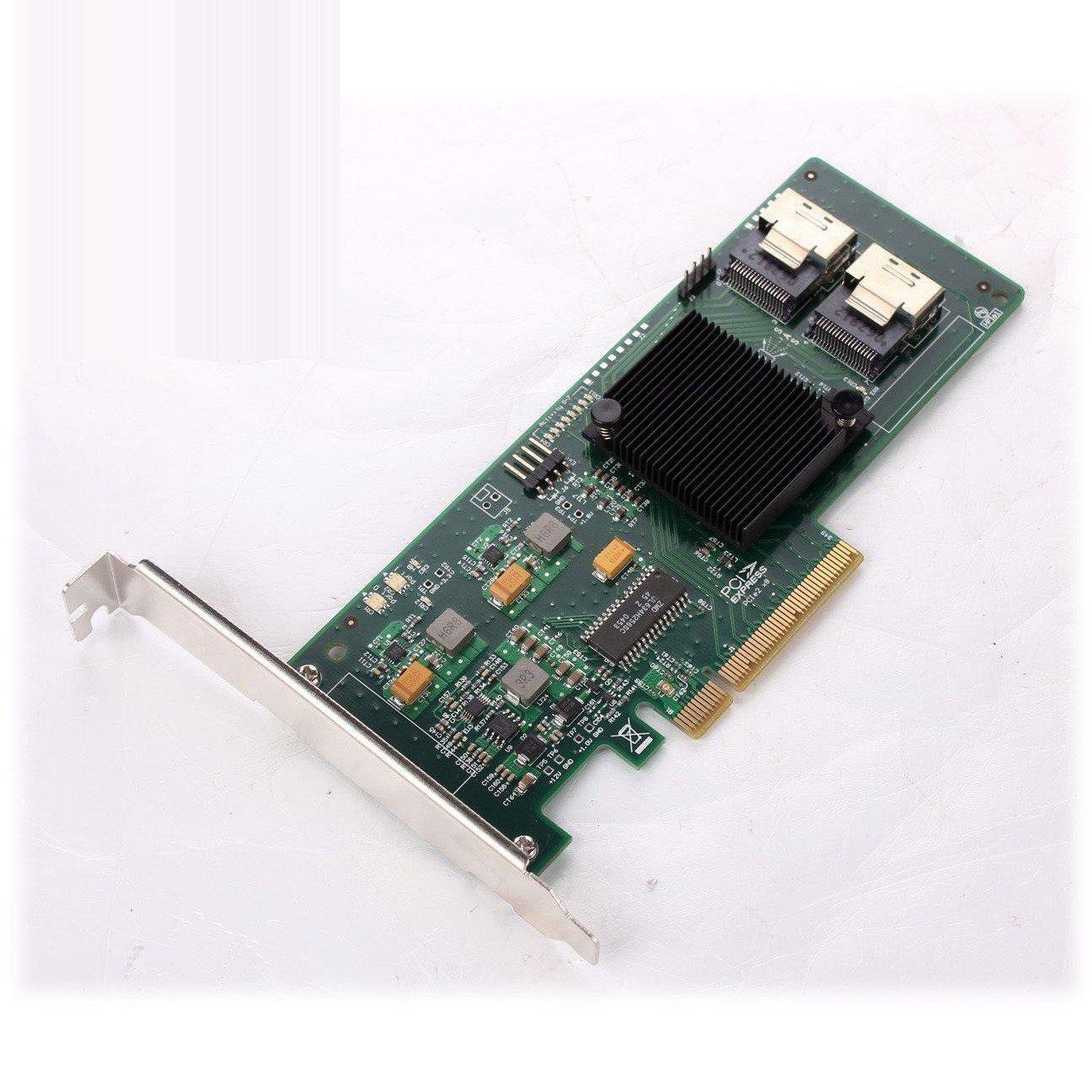 LSI Controller Card SAS 9211-8i IT Mode 8 Port 6Gb/s + 2*SFF-8087 SATA Cable - AloinfoUSA