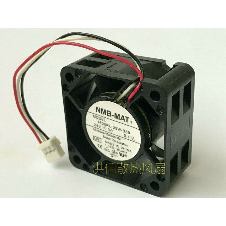 Original  NMB  Fan 1608KL-05W-B59 DC 24V 0.11A 3 Pin 4020 4CM Inverter fan - AloinfoUSA